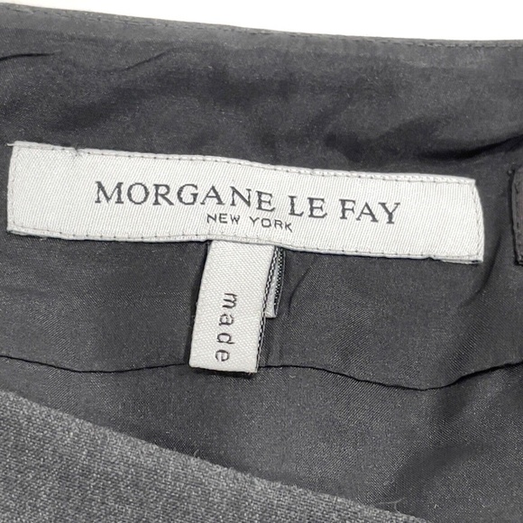Morgane Le Fay Women’s Size Large Dark Grey 100% Wool Made in USA Pencil Skirt - Picture 6 of 12